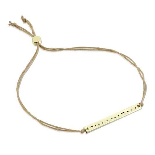 Morse Code Bar Bracelet - Bestie
