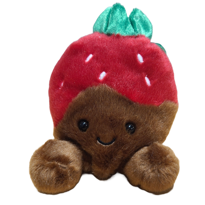 Canned Chocolate Covered Strawberry | Valentine Gift Plush: Pop Top Lid