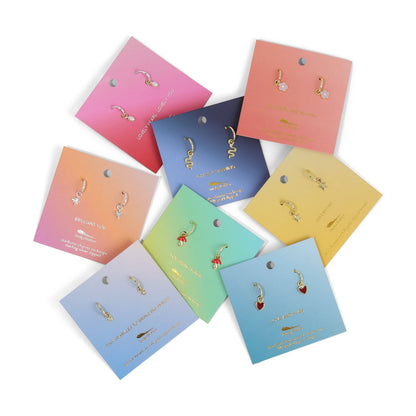 Hoops with Drop - Sparkle