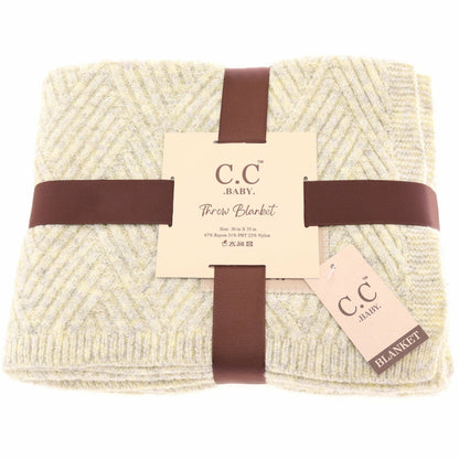 Heathered Knit Baby Bedding Blanket