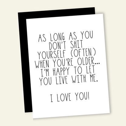 Live With Me When You're Older | Mother & Father's Day Card