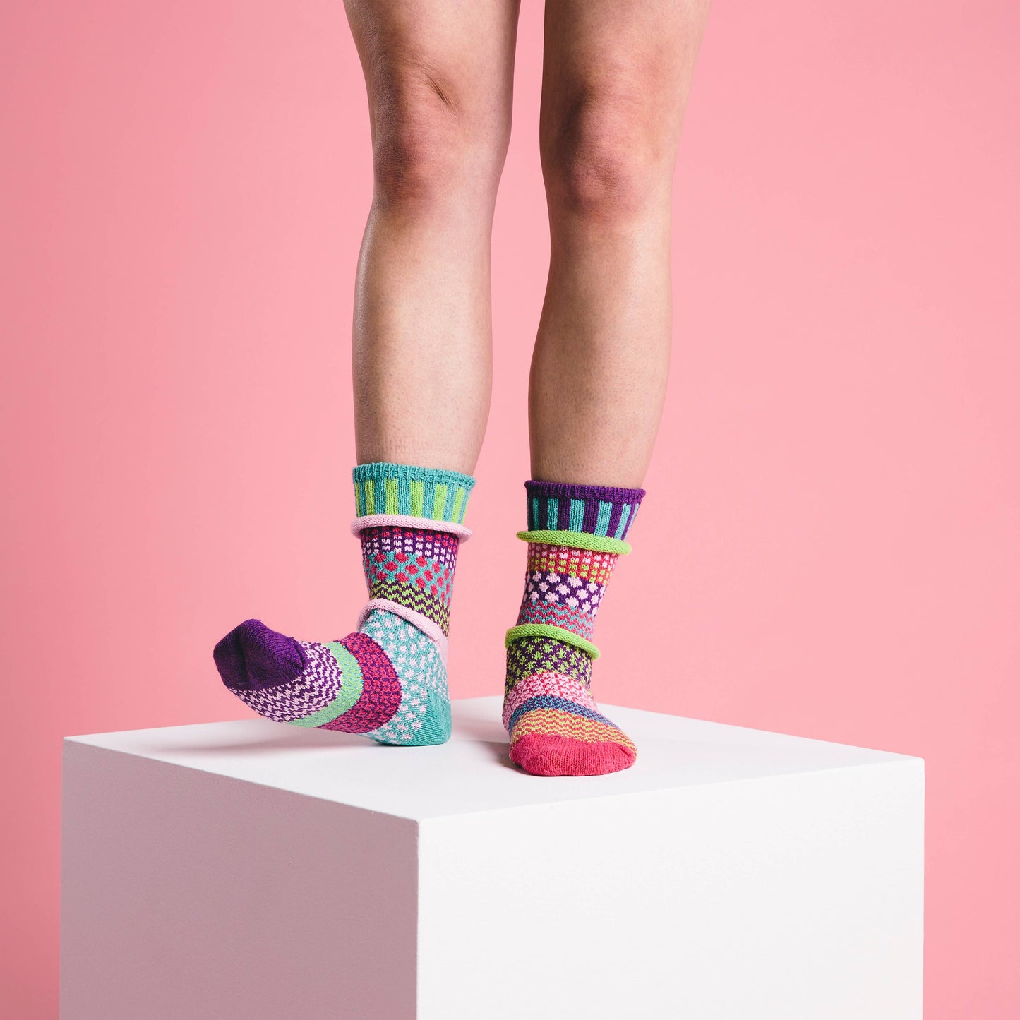 Dahlia Crew Socks | Eco-Friendly & Made in the USA