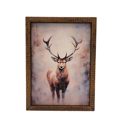 Winter Elk Scene