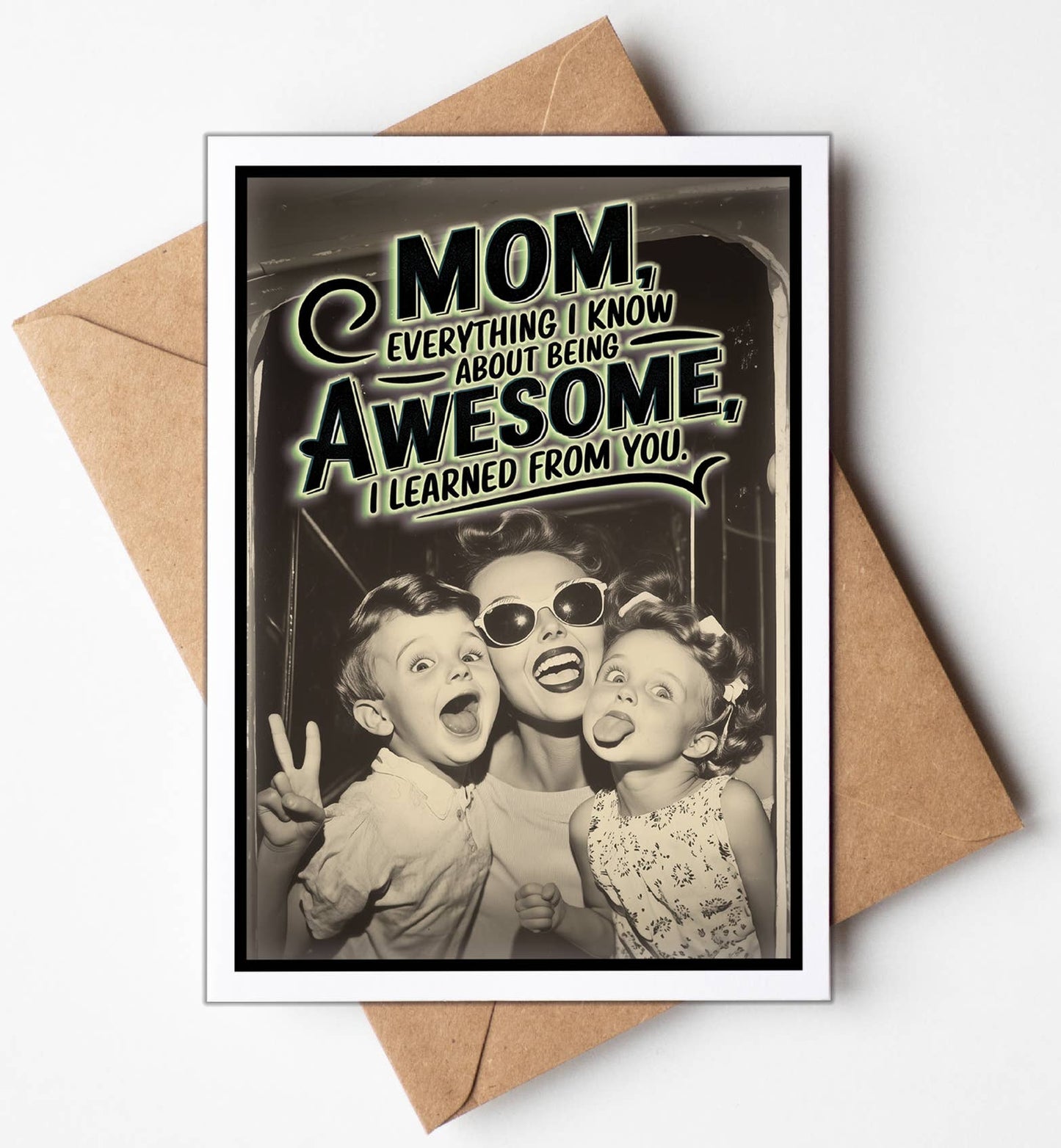 Funny Mothers Day Card - Awesome