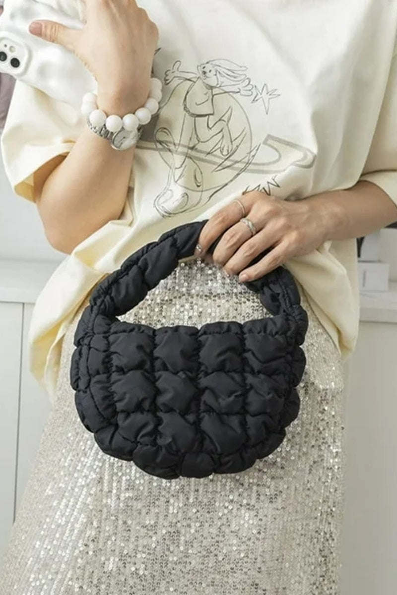 Small Quilted Puffy Handbag