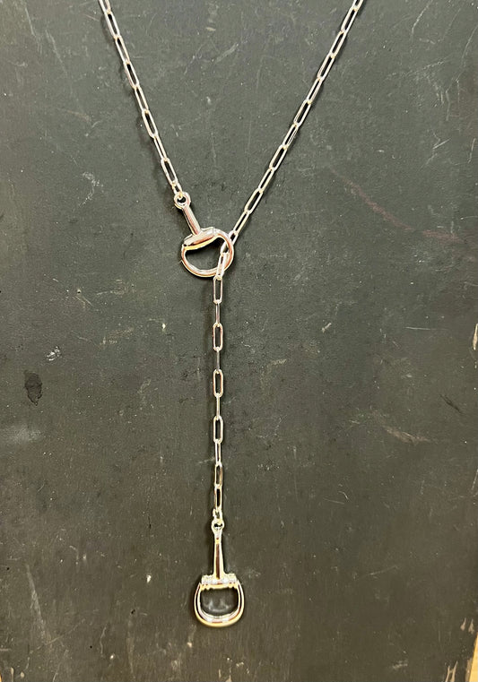 Silver Lariat Necklace