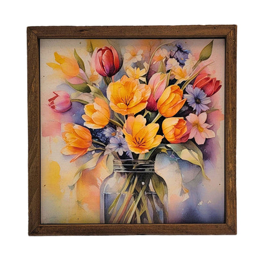 Rustic Decor Sign - Mothers Day Flowers