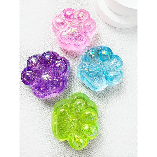 Sugary Glittered Paw Squishy Toy