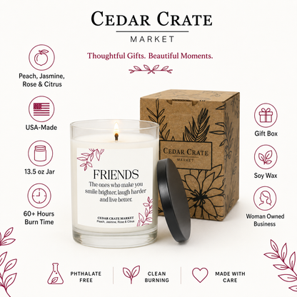 Best Friend Candle - Smile Brighter, Laugh Harder