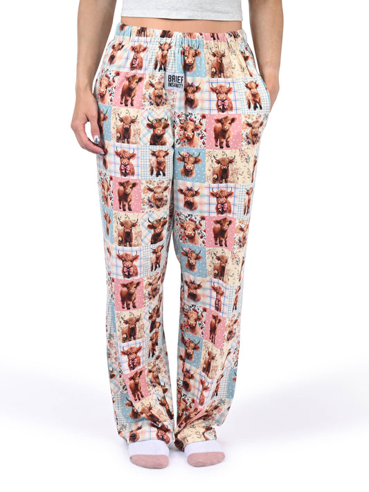 Highland Cow Quilt Pajama Pants