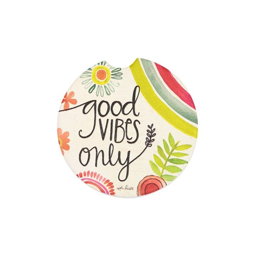 Good Vibes Car Coaster