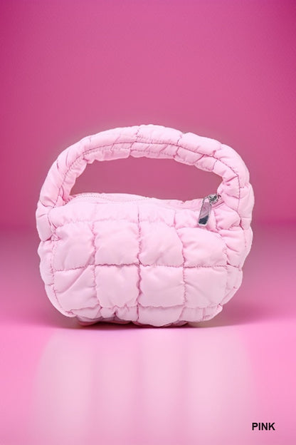 Small Quilted Puffy Handbag