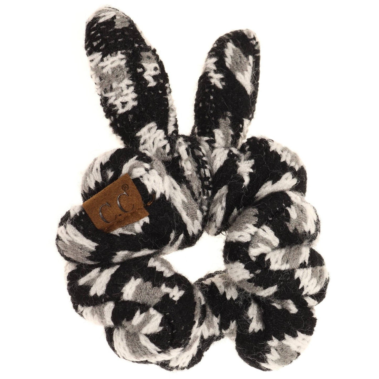 Leopard Jacquard Ponytail Scrunchie