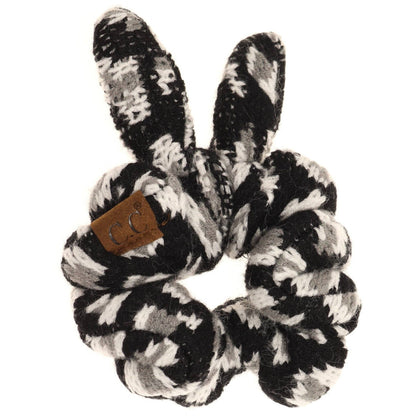 Leopard Jacquard Ponytail Scrunchie