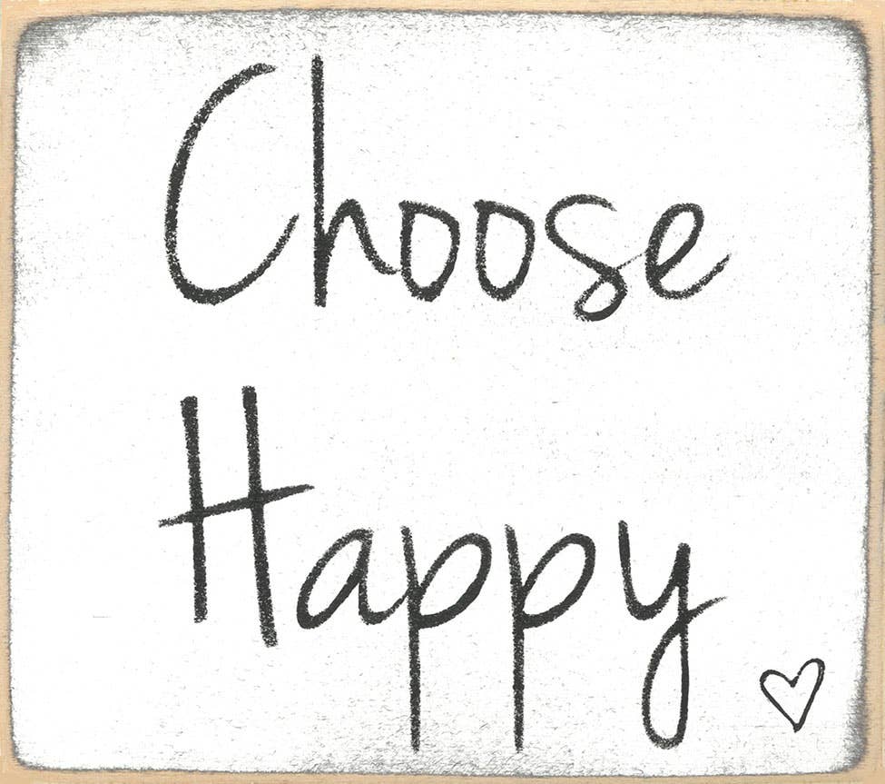 Block Sign - Choose Happy