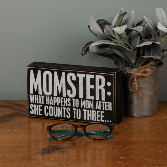 Box Sign - Momster