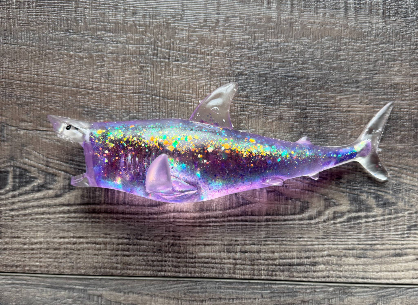 Squishy Glitter Maltose Shark Stress Toy
