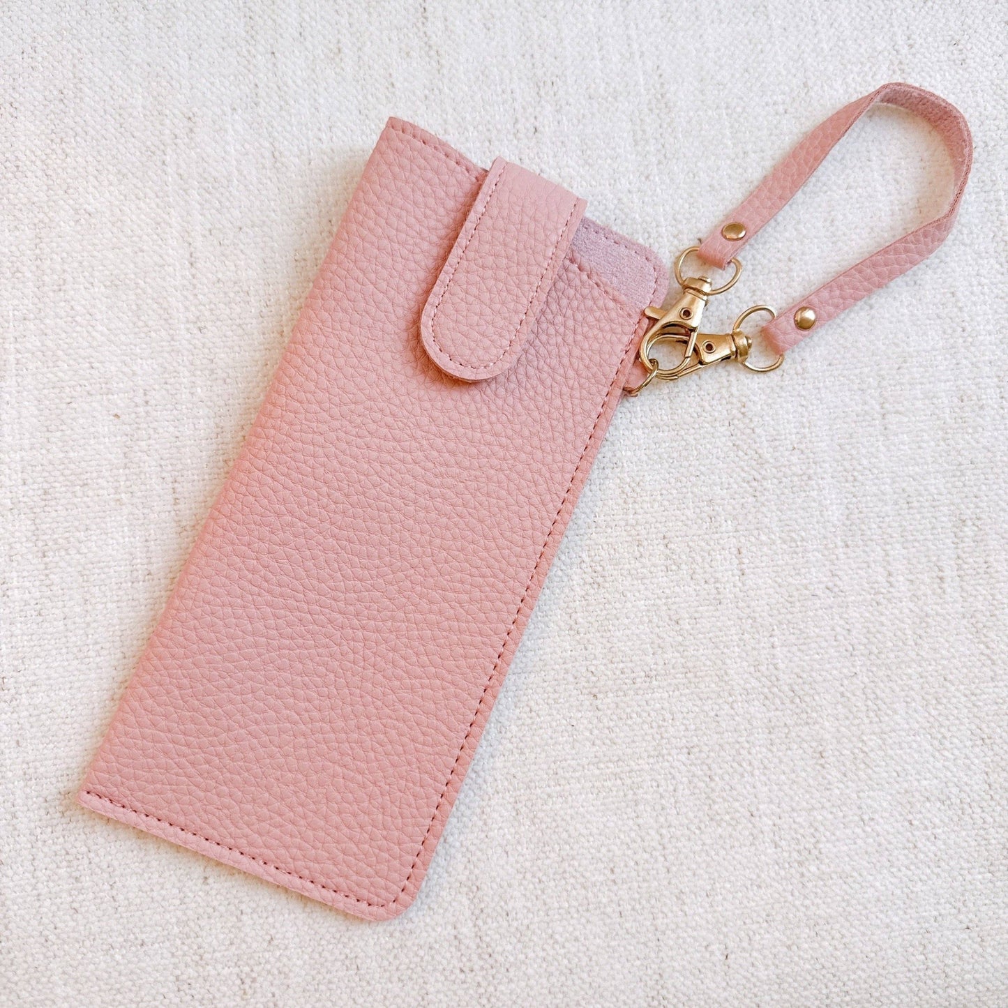 Simply Button Up Glass Case Bag Charm