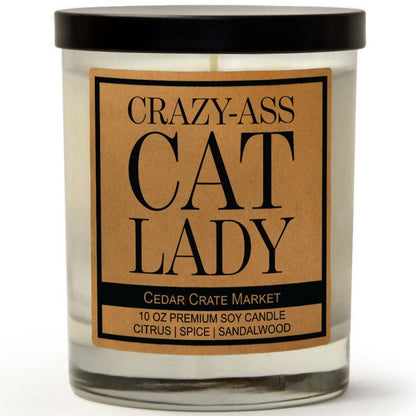 Crazy-Ass Cat Lady Soy Candle