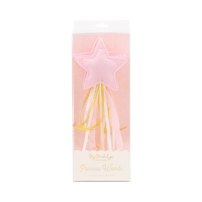 Princess Puffy Felt Wand Set