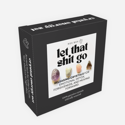 Let that shit go - crystal gift for emotional release | cheeky gift funny sarcastic gift