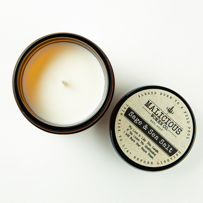 Soy Candle - I Burn Sage, Cannabis & Bridges