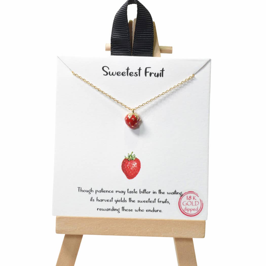 Strawberry Charm Necklace