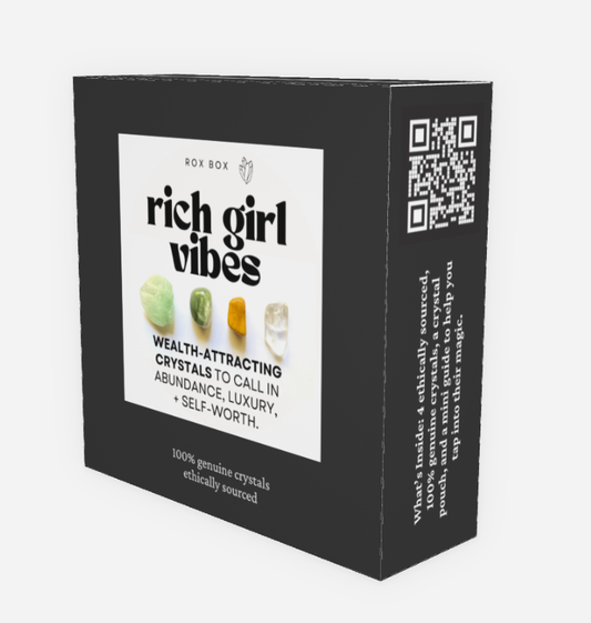 Rich girl vibes - crystal gift for attracting wealth - cheeky gift funny gift