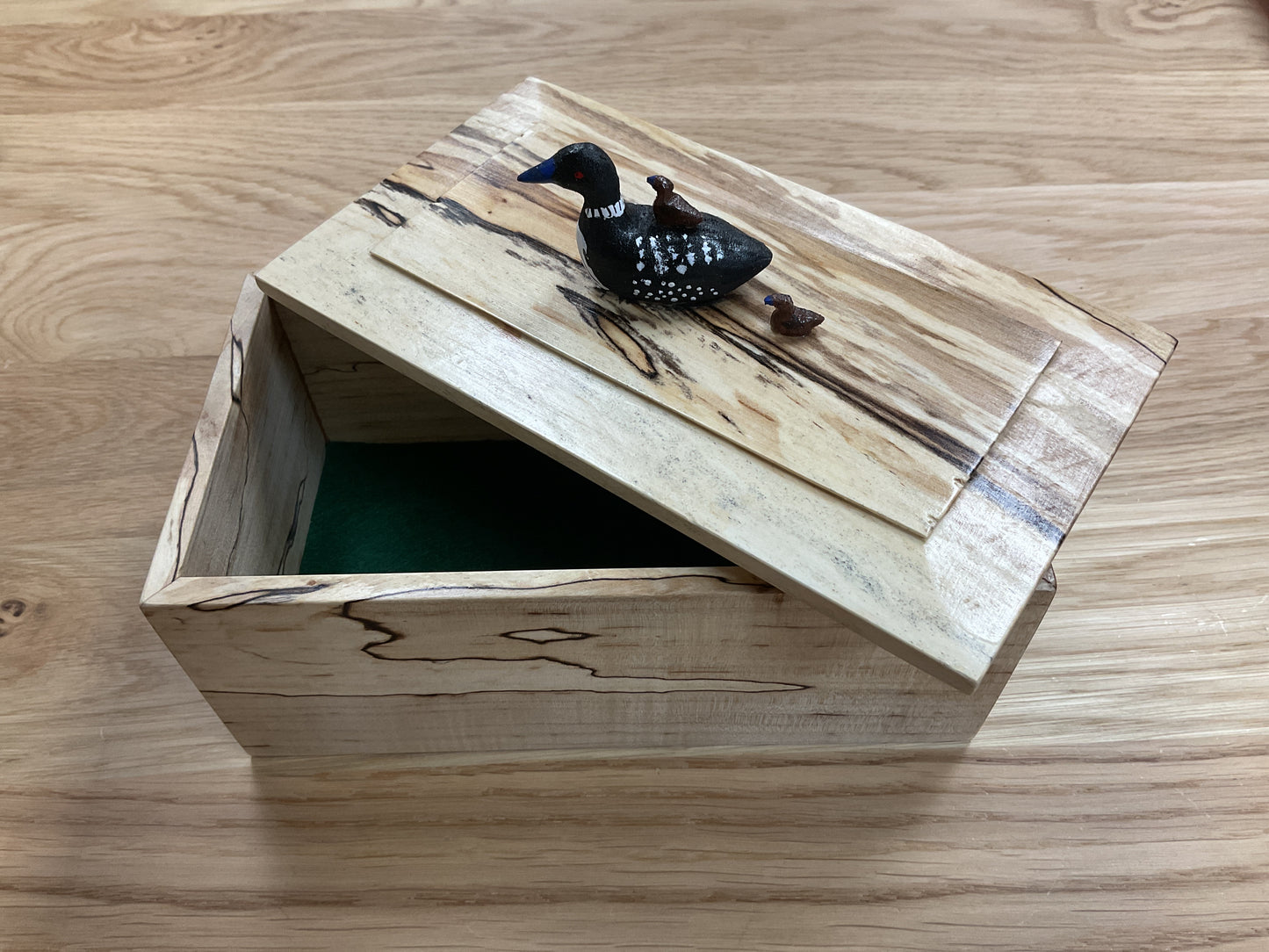 Loons Keepsake Wood Box