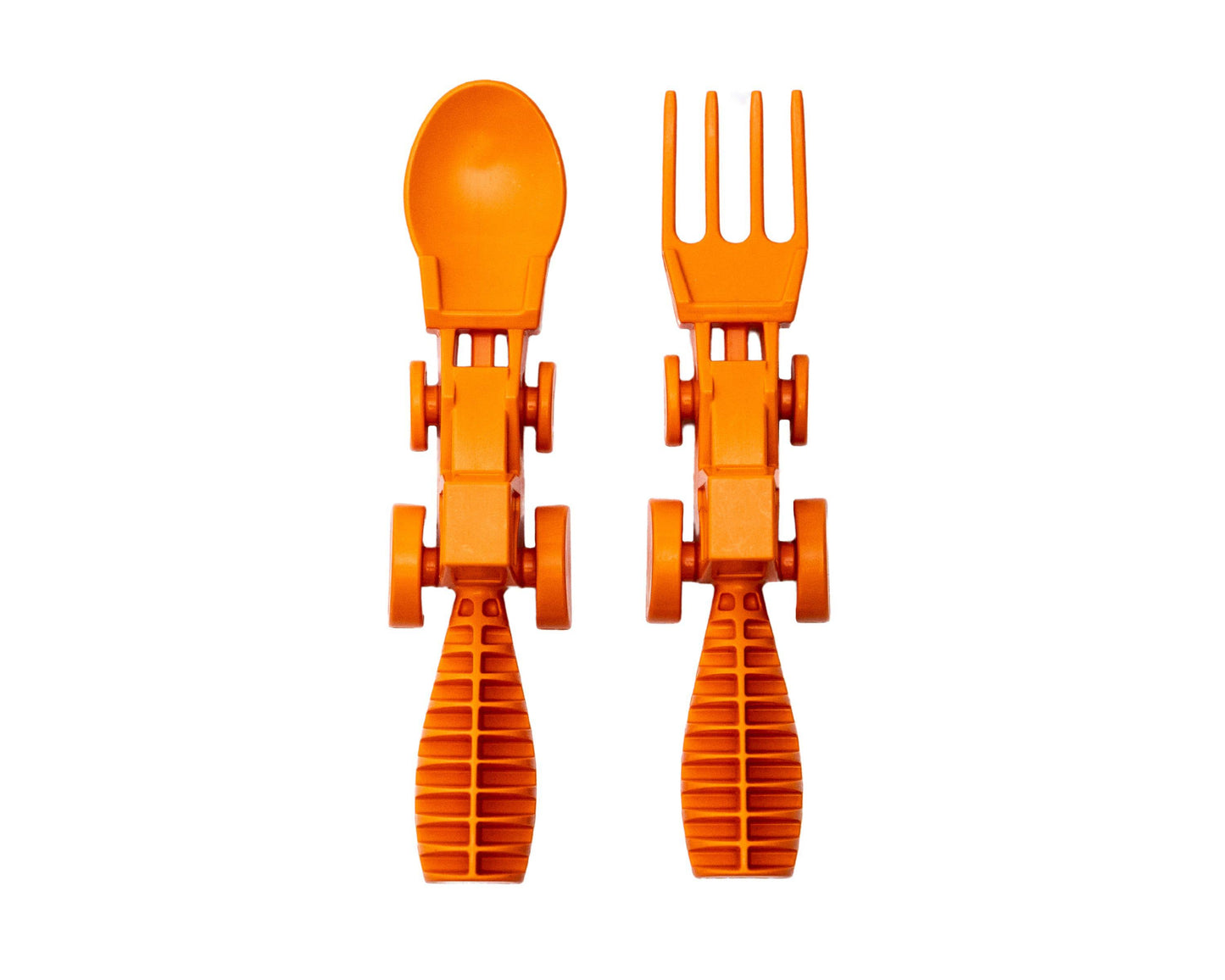 Set of 2 Tractor Utensils - Orange