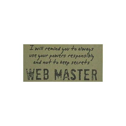 Web Master  - Watchover Voodoo Dolls - Keychain