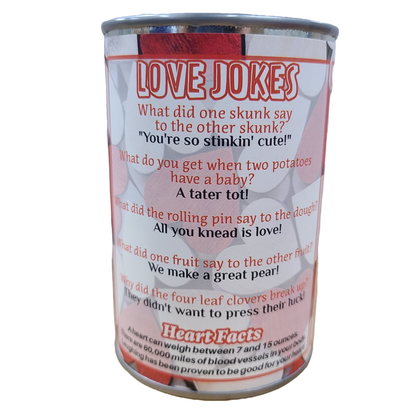 Canned Luv Ya Heart | Funny Jokes Valentine Gift Plush: Pop Top Lid