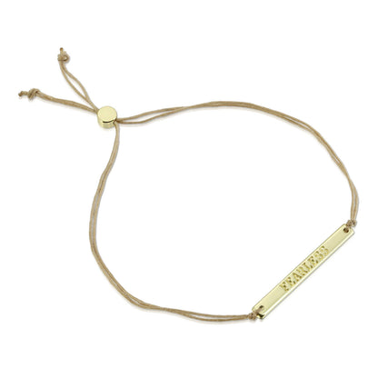Morse Code Bar Bracelet - Fearless