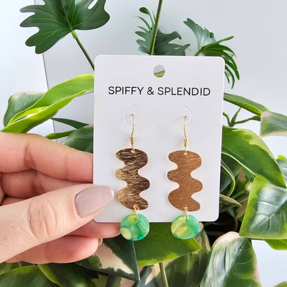 Hazel Earrings - Green