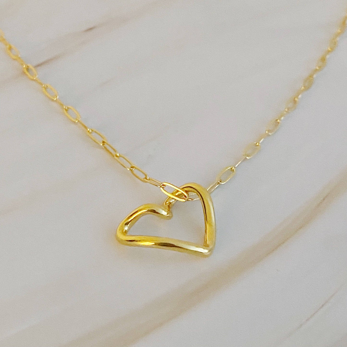 Heart And Chain Necklace