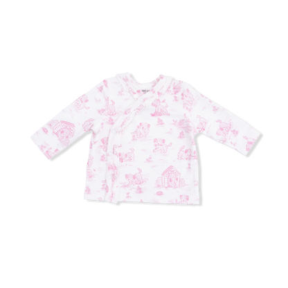 Puppy Toile Pink - Take Me Home Set with Convertible Pant