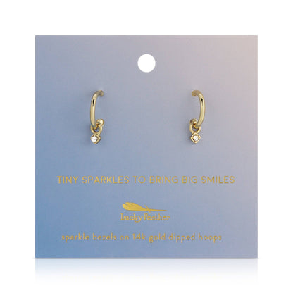 Hoops with Drop - Sparkle