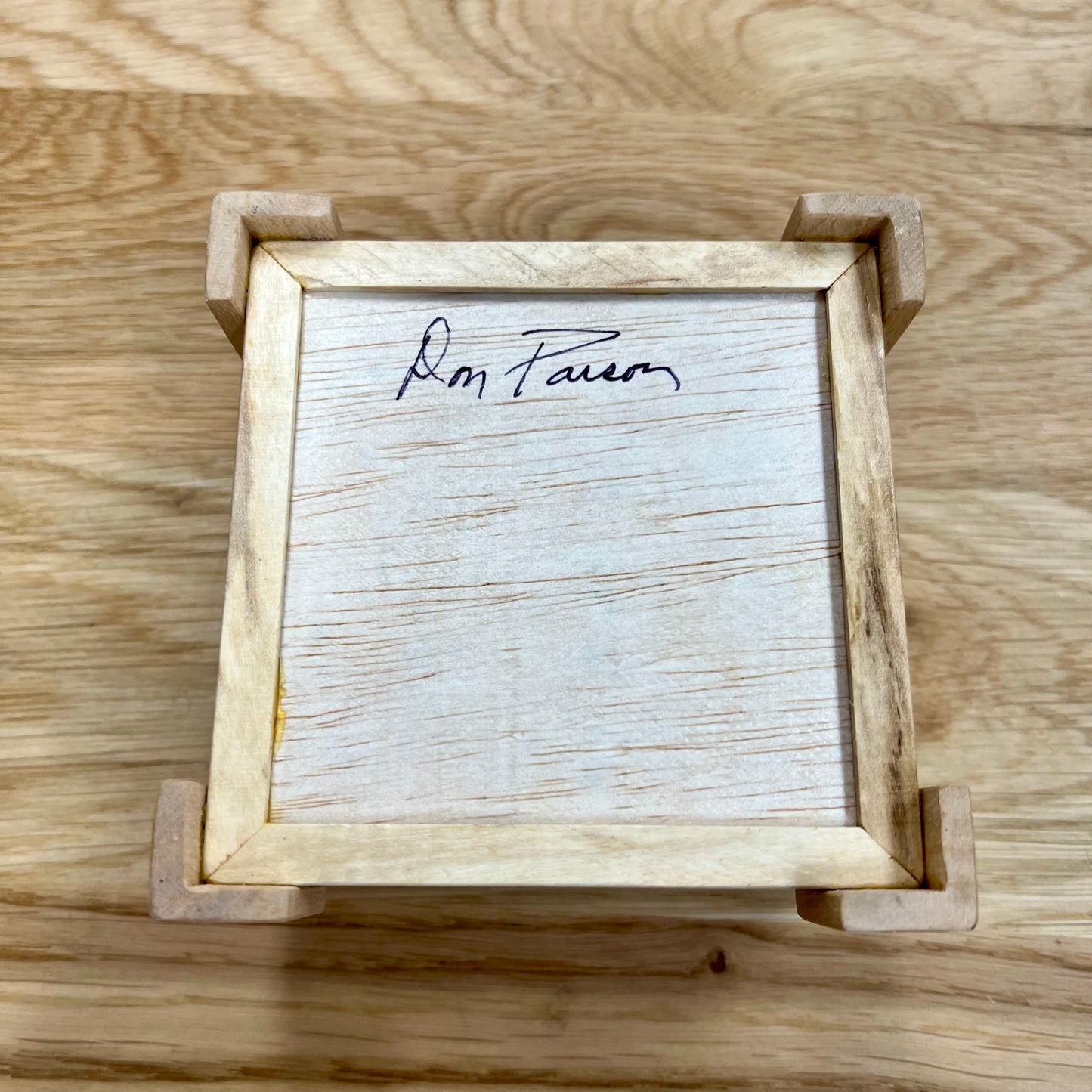 Spalted Maple Square Wood Keepsake Box