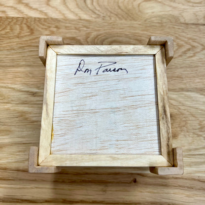 Spalted Maple Square Wood Keepsake Box