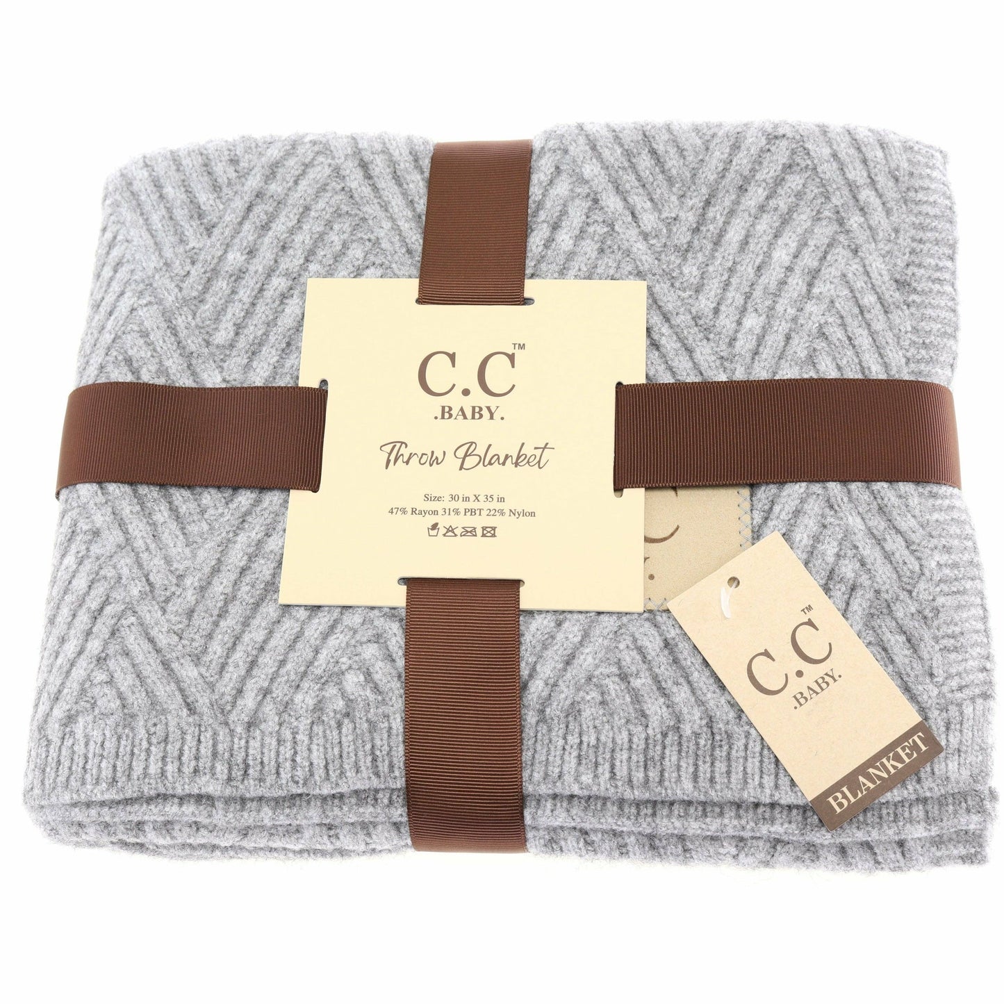 Heathered Knit Baby Bedding Blanket