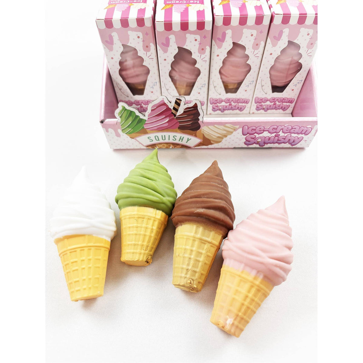 Crunchy Ice Cream Cone Squishy Toy