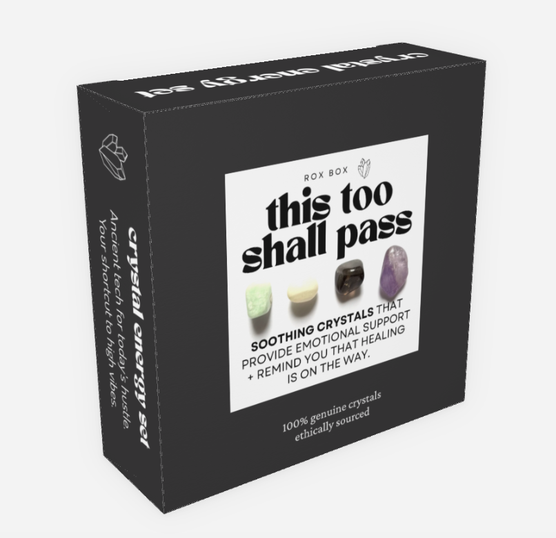 This too shall pass - crystal gift for comfort +healing - encouragement gift