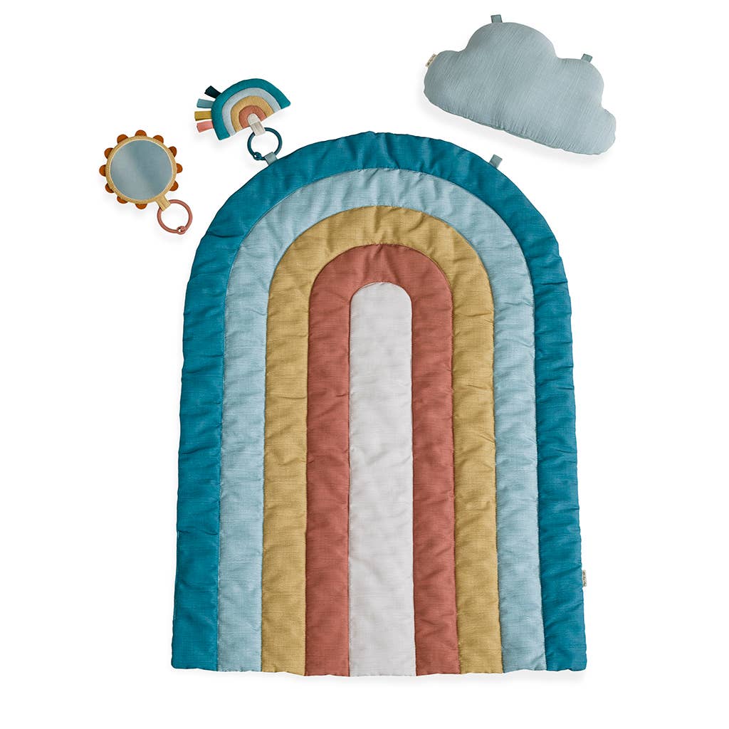 Bitzy Bespoke Ritzy Tummy Time™ Rainbow Play Mat