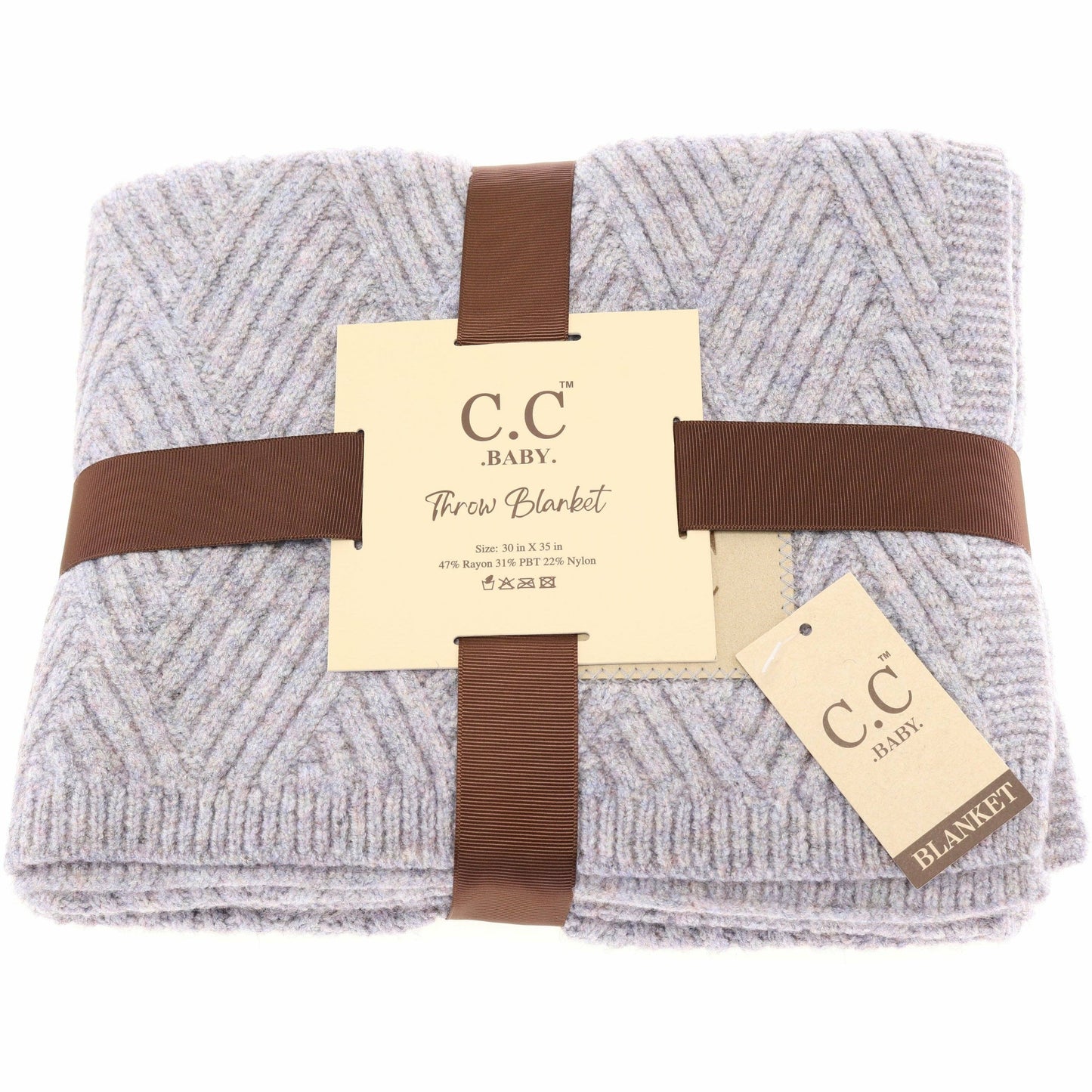 Heathered Knit Baby Bedding Blanket