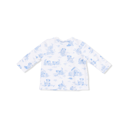 Puppy Toile Blue - Take Me Home Set with Convertible Pant
