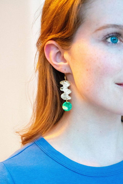 Hazel Earrings - Green