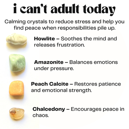 I can’t adult today - crystal gift for stress reduction