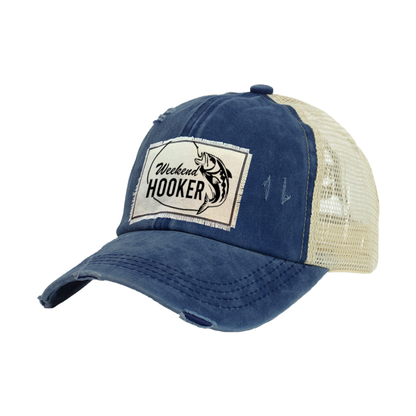 Weekend Hooker Vintage Distressed Trucker Adult Hat