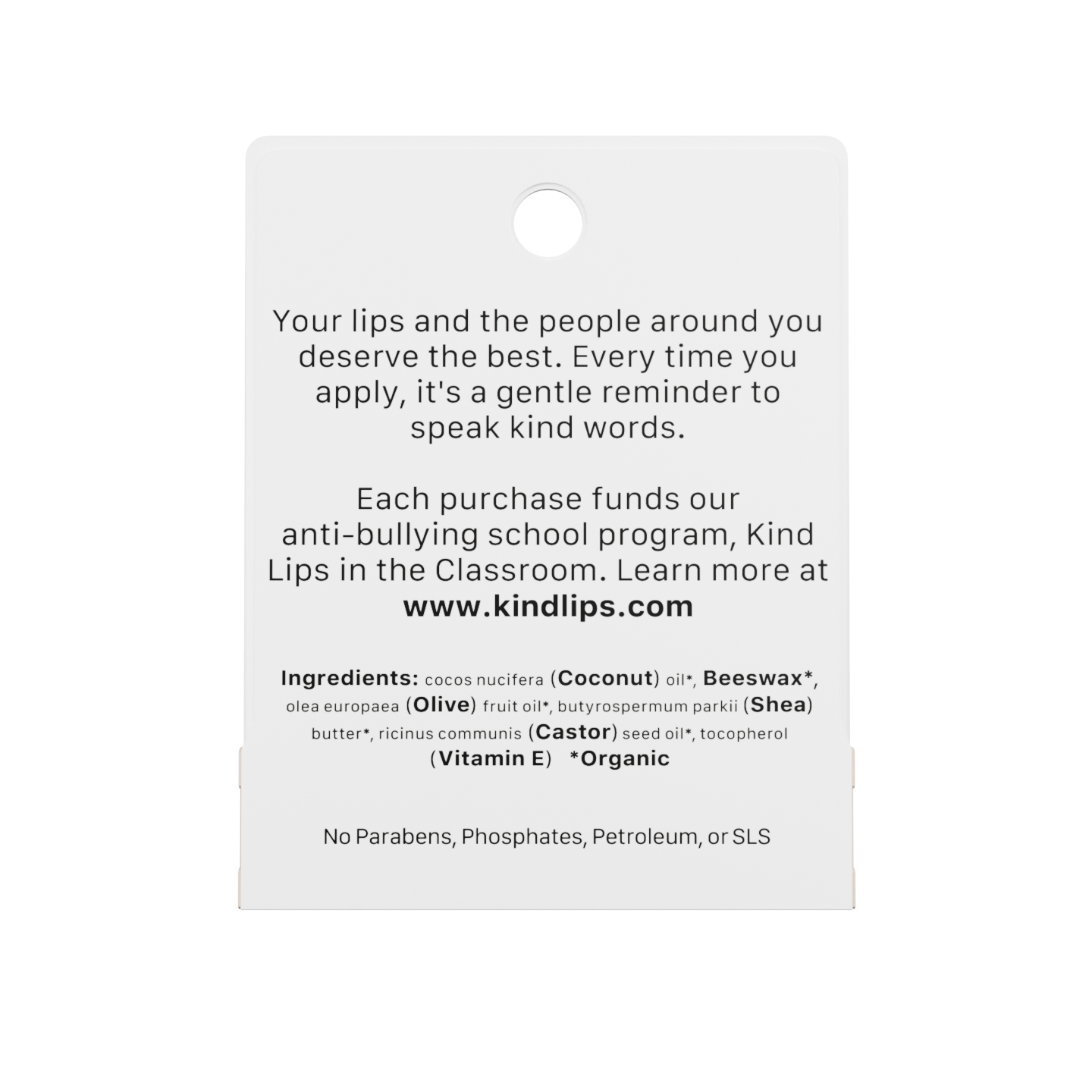 KInd Lips Unscented Organic Lip Balm