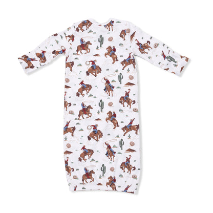 Buckaroo Western - Lap Shoulder Gown & Beanie Hat